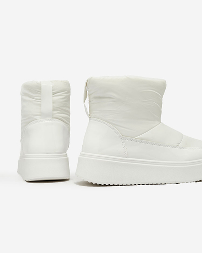 Royalfashion White Maderta women's slip-on snow boots