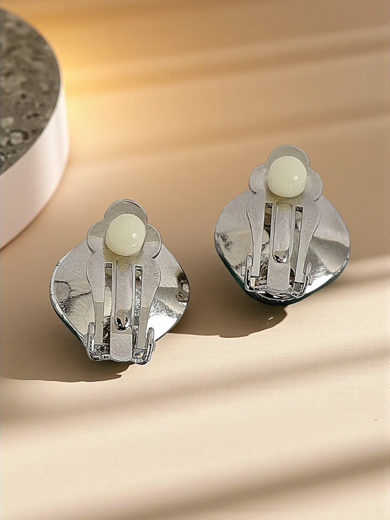 Royalfashion Women's Crystal Clip-on Earrings