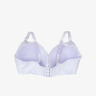 White bra with decorative lace - Underwear