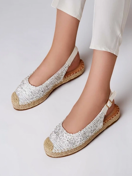 Royalfashion Women's espadrilles with decorative embroidery