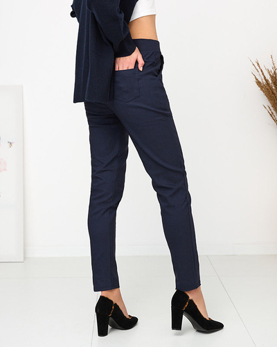 Navy blue women's insulated treggings PLUS SIZE - Clothing