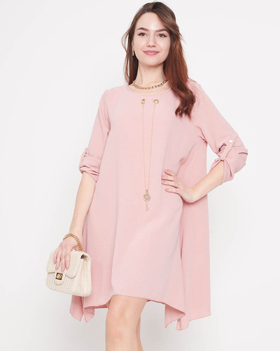 Light pink women's mini dress Clothing