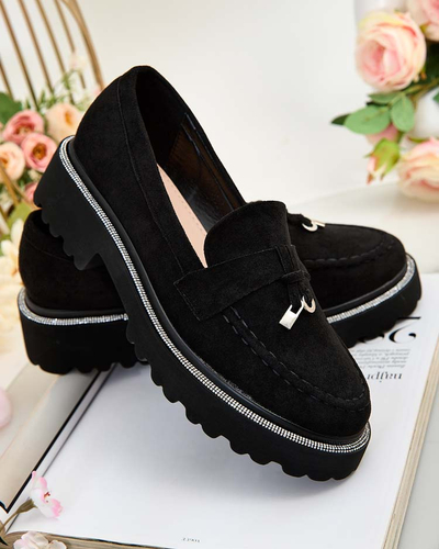 Royalfashion Women's moccasins with zircons Ali