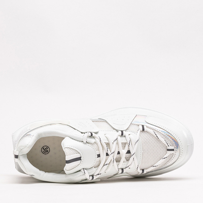 White Toshian women's sports sneakers - Footwear