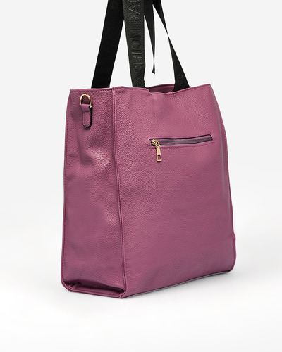 Royalfashion Women's Purple Square Handbag