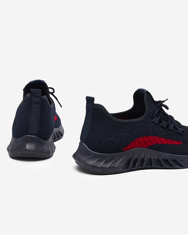 Men's Astagi navy-red sports shoes - Footwear