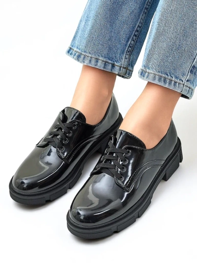 Royalfashion Women's patent leather shoes Omey