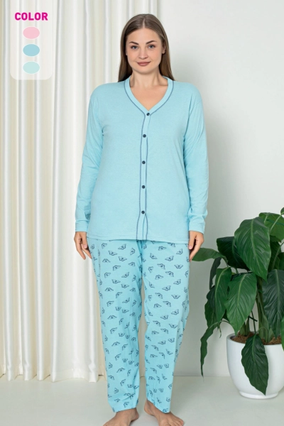 Royalfashion Women's Cotton 2-Piece Pajama PLUS SIZE