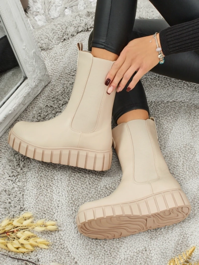 Augstāki eko ādas dāmu zābaki Livora