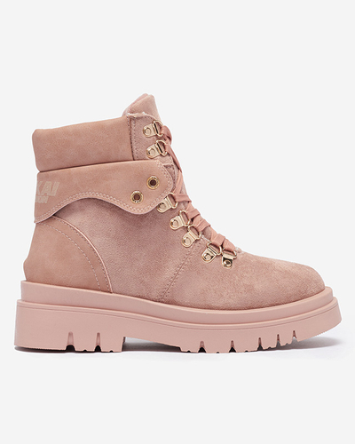 Pink women's boots insulated trappers Boserra - Footwear