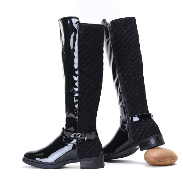 Black lacquered boots Trap Queen - Footwear