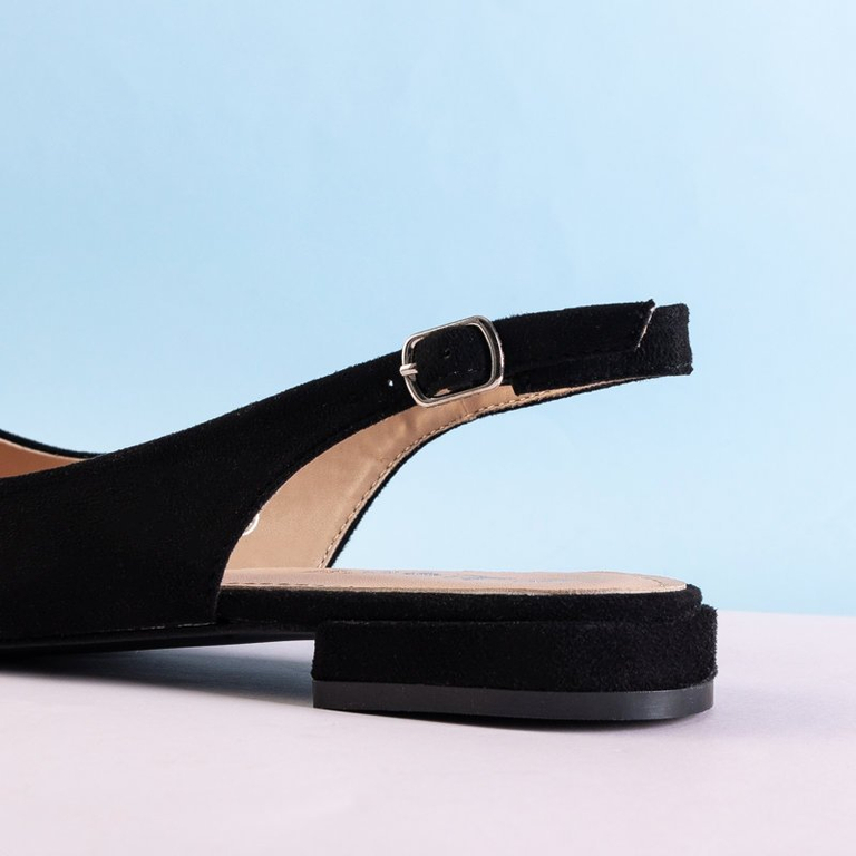 Black women's flat sandals Amaret - Footwear