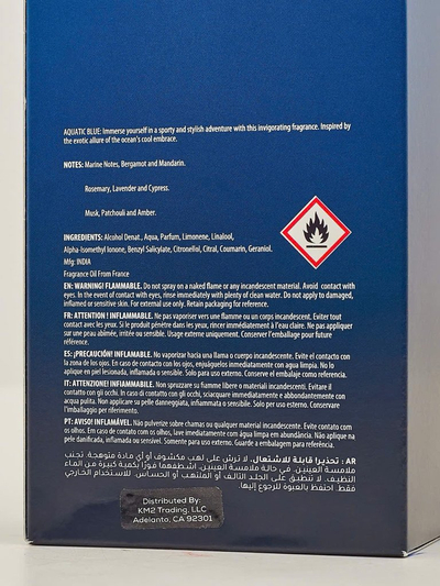 Iedvesmots vīriešu parfīms AQUATIC BLUE