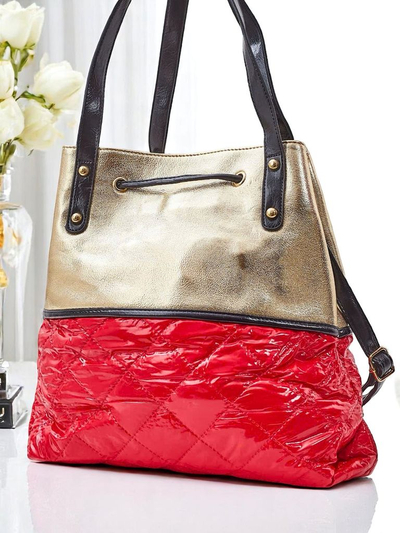 Royalfashion Liela sieviešu rokassoma Golden Luxe Shopper
