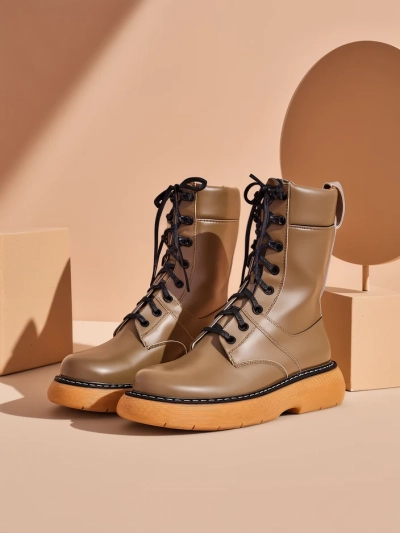 Royalfashion Women's worker boots Megie