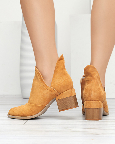 Коричневые женские ботильоны Jeneuer - Обувь