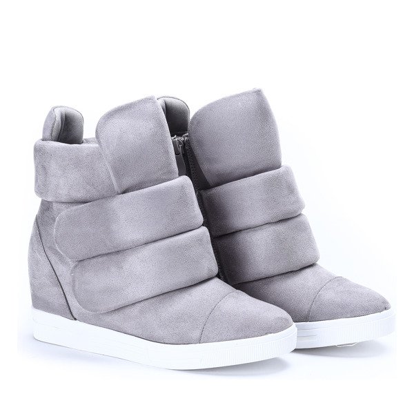 Gray sneakers with a covered wedge Oh Little Girl - Footwear
