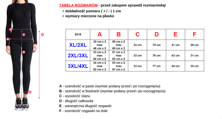 Patterned women's 3/4 PLUS SIZE pants - Clothing