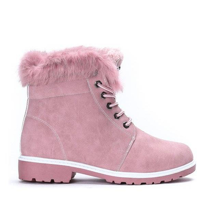 OUTLET Pink warm hiking boots Catalina - Footwear