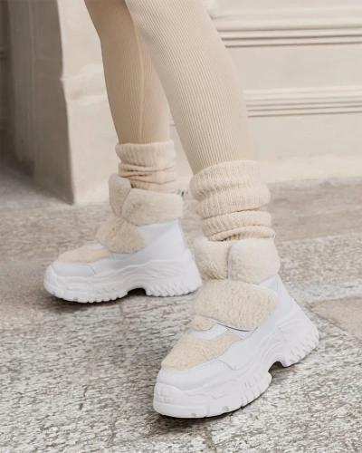 Royalfashion Women's snow boots with sheepskin Segulla