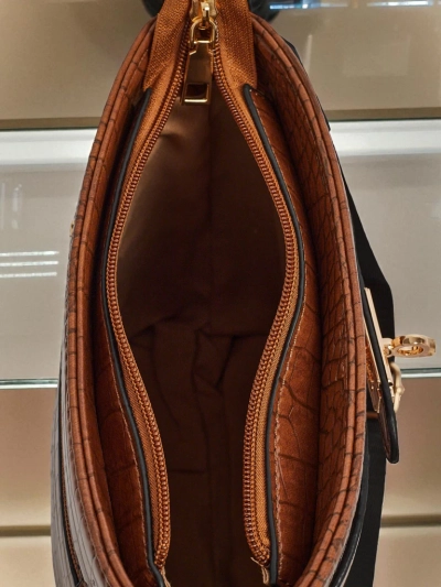 Lakierowana mała damska torebka ze eko skóry Arlisse