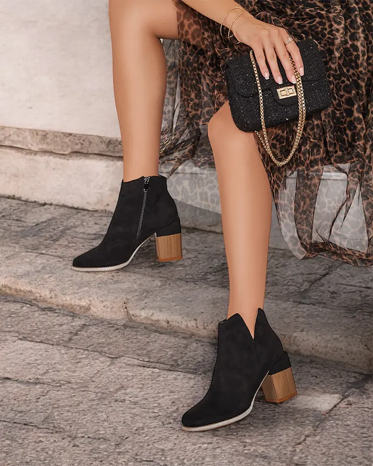 Royalfashion Sieviešu eko zamšādas zābaki Ovi