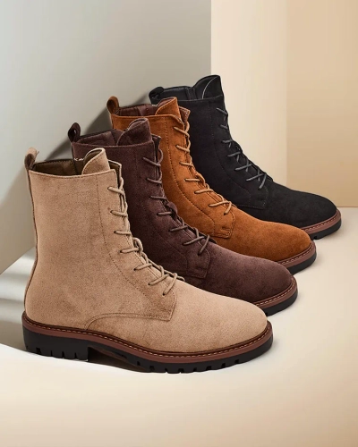 Royalfashion Women's lace-up boots Gosop