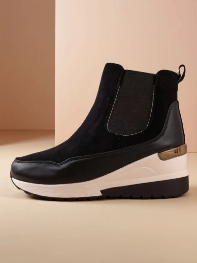 Royalfashion Women's ankle boots on a hidden wedge Zafico