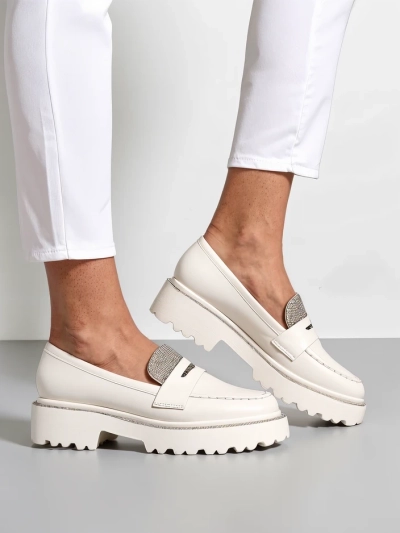 Royalfashion Women's moccasins with rhinestones Vinness