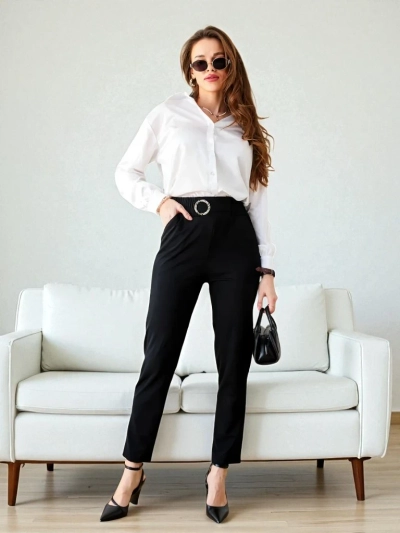 Bella Melodia Trousers in Black