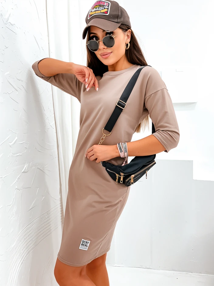 Royalfashion Women's fabric mini dress