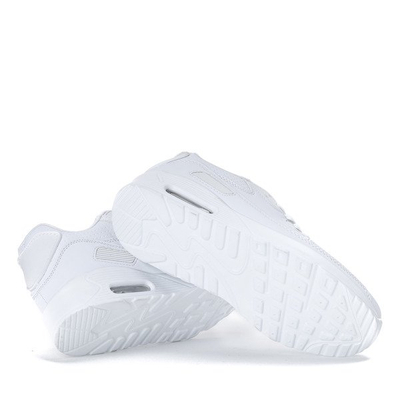 White, sport shoes from leatherette Shenia - Footwear 1