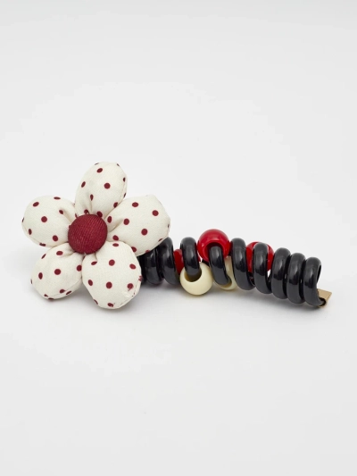 Royalfashion Hair elastic spiral with a little flower Blossom Coil