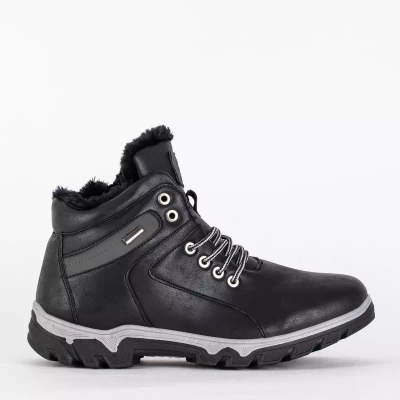OUTLET Black men's winter boots by Ogitso - Footwear