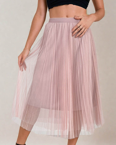 Royalfashion Sieviešu divslāņu midi svārki