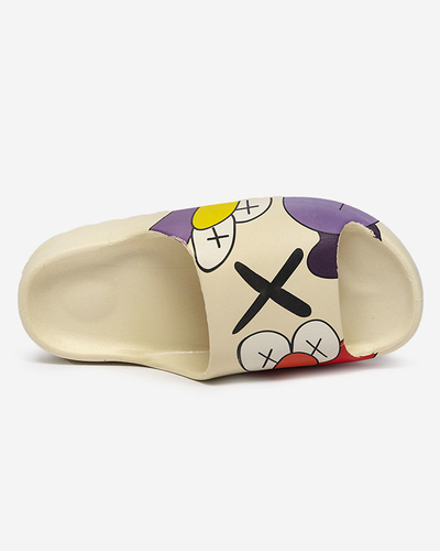 Bēšas sieviešu čības Elmino - Kurpes