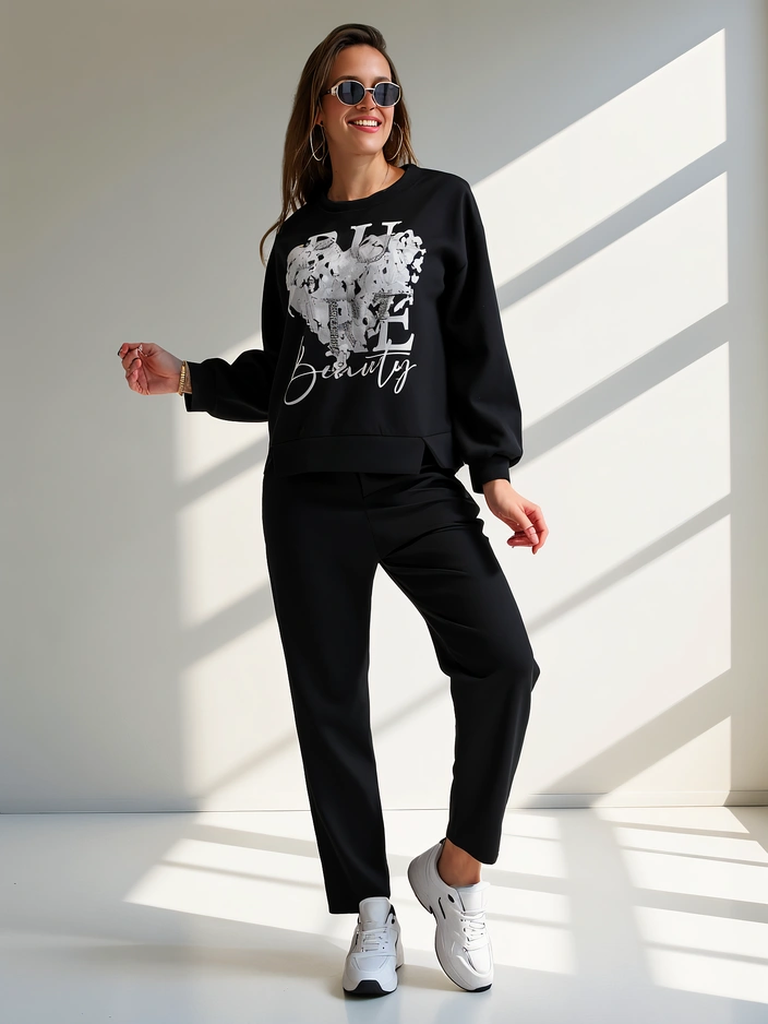 Royalfashion Women's viscose set with print