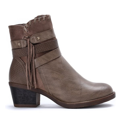 Boots on the post in dark brown Junco - Footwear 1
