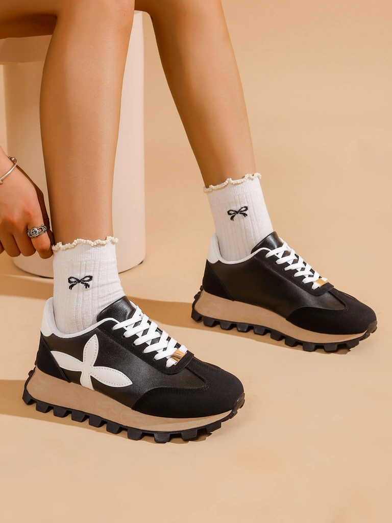 Royalfashion Sieviešu sporta kedas uz biezāka zole Aloqa