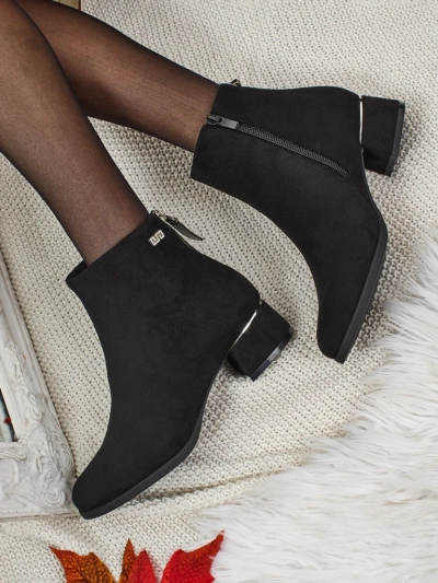 Lav botki damskie eko zamszowe na słupku Arshinea