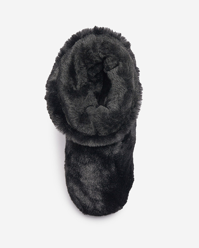 Черные женские сапоги-снежки с мехом Sattopa- Footwear