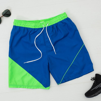 Cobalt green men's sports shorts shorts - Clothing