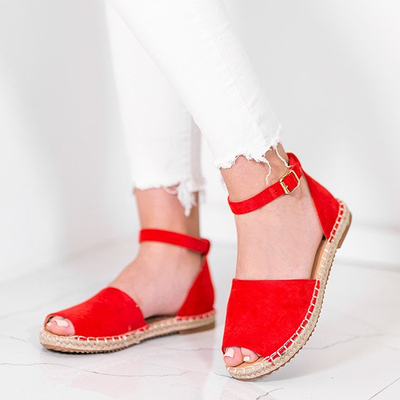 Red espadrilles with a Royal cut - Footwear