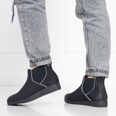 OUTLET Elegant boots for women black Zulla- Footwear