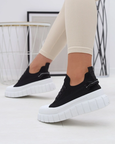 Women's sneakers in black color Juneasi - Footwear