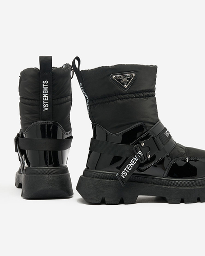 Royalfashion Women's snow boots in black Fiellar
