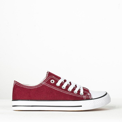 OUTLET Burgundy lace-up sneakers Noenoes - Footwear