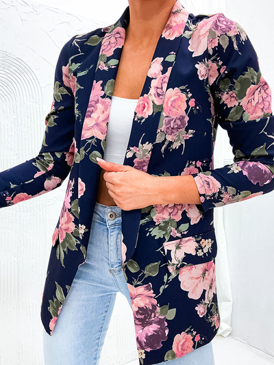 Royalfashion Women's floral blazer type bedspread