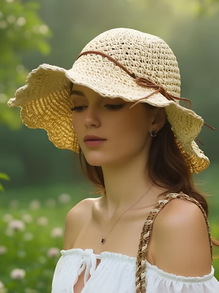 Royalfashion Женская соломенная шляпа Whisper Bow