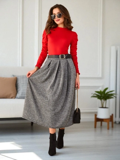 Royalfashion Sieviešu vidēja garuma svārki